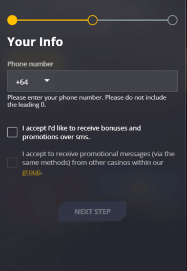 21 Casino Registration Process Image 4
