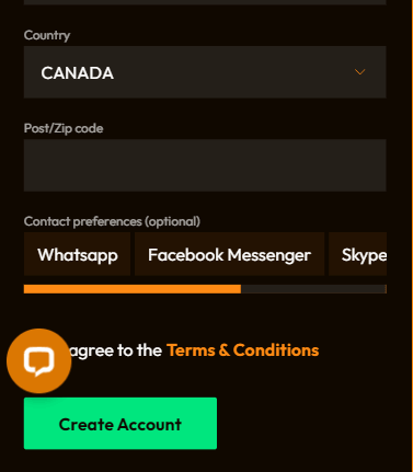 Navigate the registration details seamlessly in Emu Casino Registration Process Image 3.