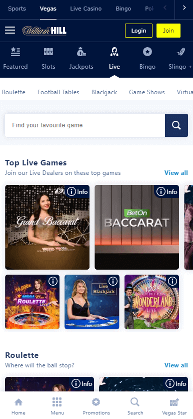 William Hill Casino Mobile Preview 2