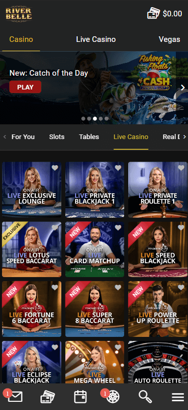 River Belle Casino Mobile Preview 2