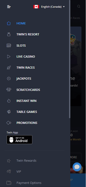 Twin Casino Mobile Preview 2
