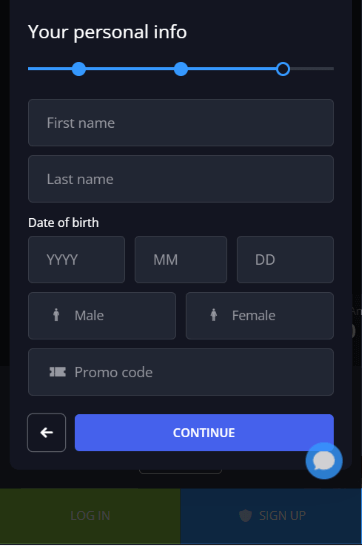 Image of Twin Casino Registration Process 3