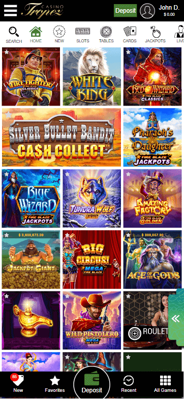 Casino Tropez Mobile Preview 1