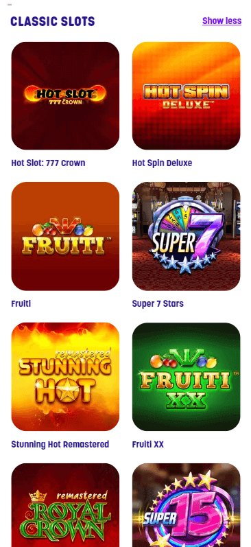 Caxino Casino Mobile Preview 1