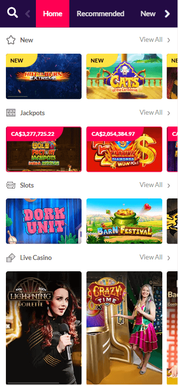 Vegas Kings Casino Mobile Preview 2