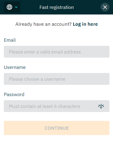 Arcanebet Casino Registration Procedure Visual 1