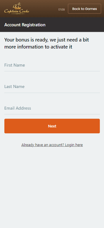 View Captain Cooks Casino Registration Process: A Step-by-Step Visual Guide