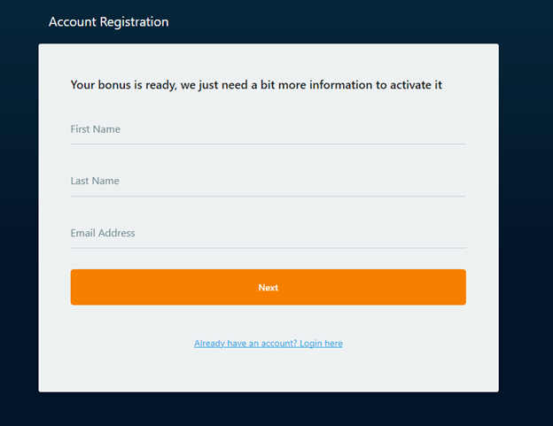 Illustrations of Cosmo Casino Registration Steps - Image 1