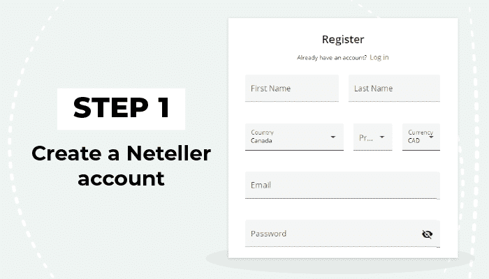 Создайте аккаунт Neteller