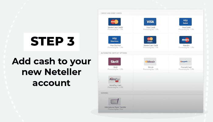 Пополните ваш аккаунт Neteller