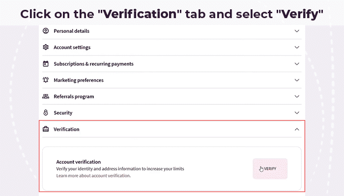 Verification Skrill account