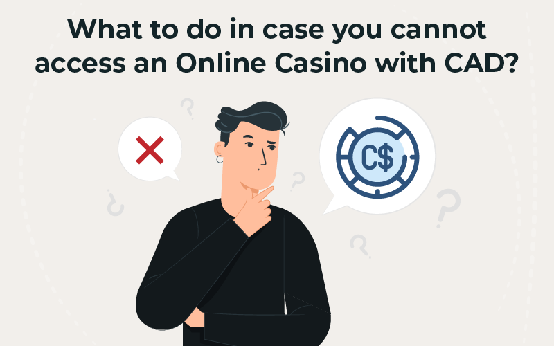 Online Casinos do not accept CAD