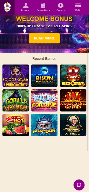 Wild Sultan Casino Mobile Preview 1