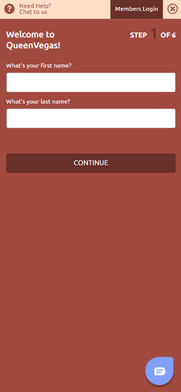 QueenVegas Registration Process Visual Guide 1