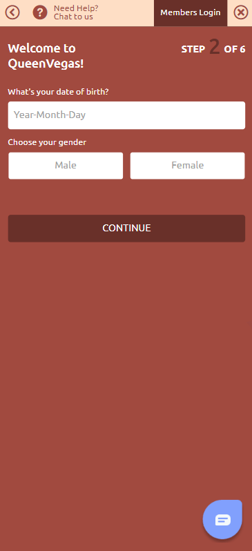 QueenVegas Registration Process Visual Guide 2