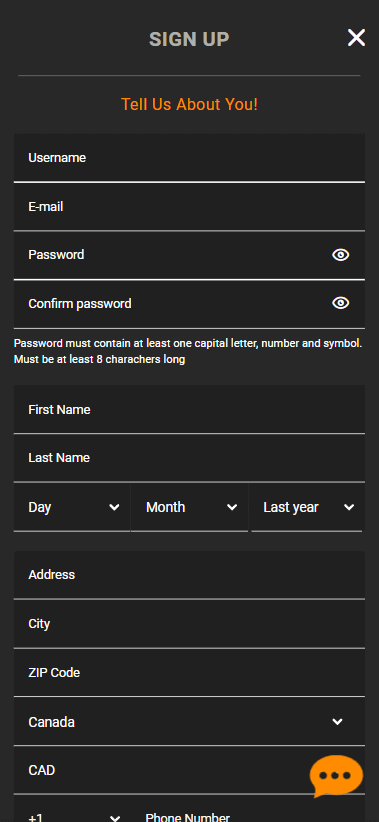 Navigating the Registration at VegaDream Casino: Step-by-Step Image 1
