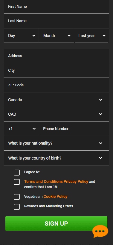 Navigating the Registration at VegaDream Casino: Step-by-Step Image 2