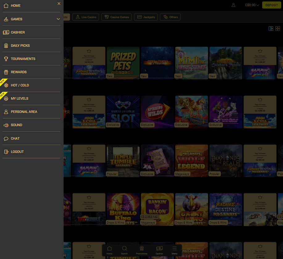 Royale500 Casino Desktop Preview 2