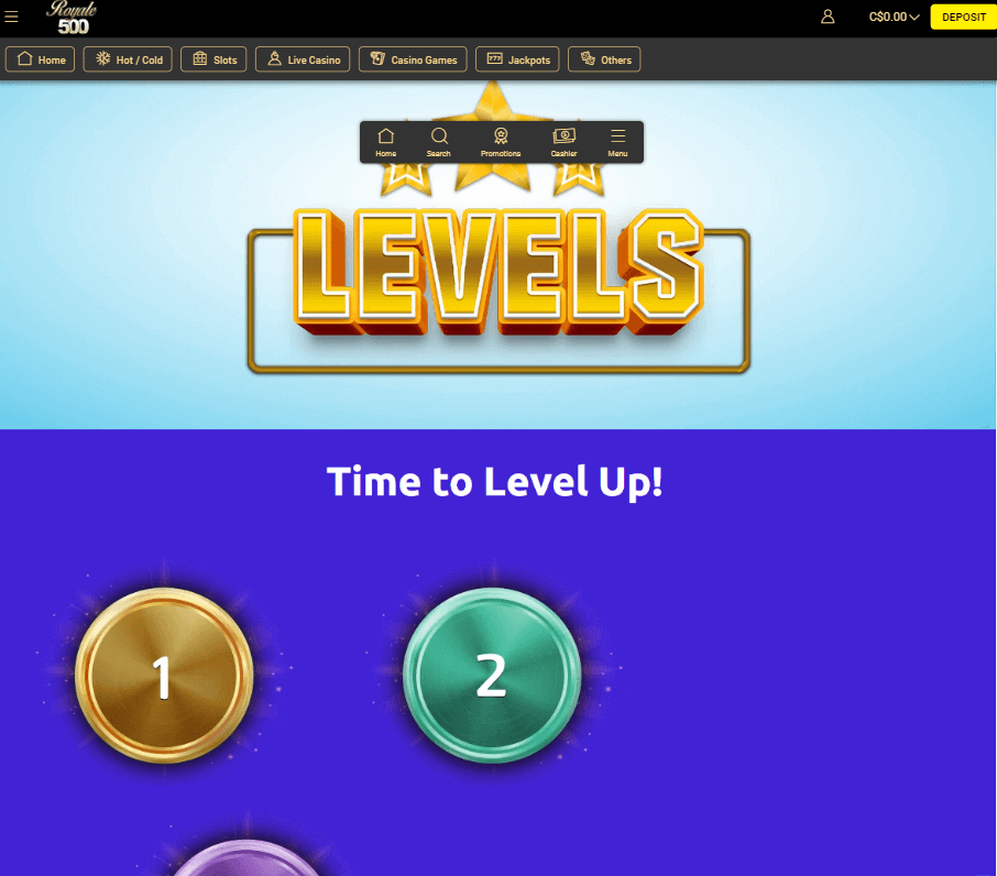 Royale500 Casino Desktop Preview 1