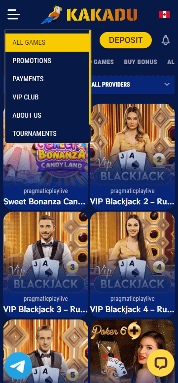 Kakadu Casino Mobile Preview 2