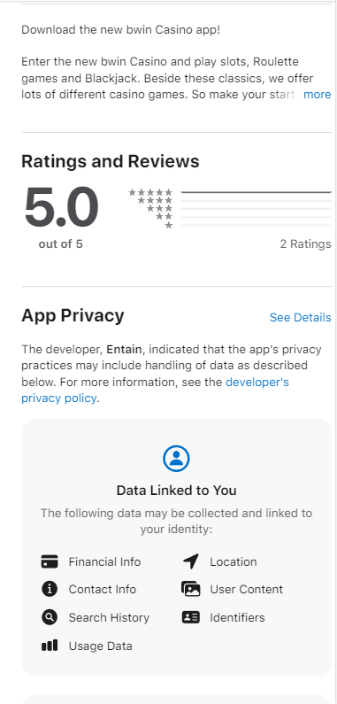 Bwin App Preview 2