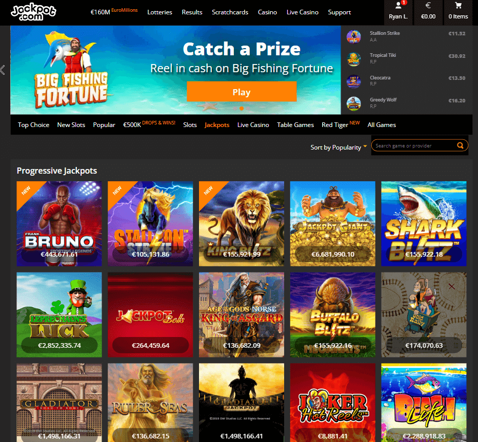 Jackpot.com Desktop Preview 1