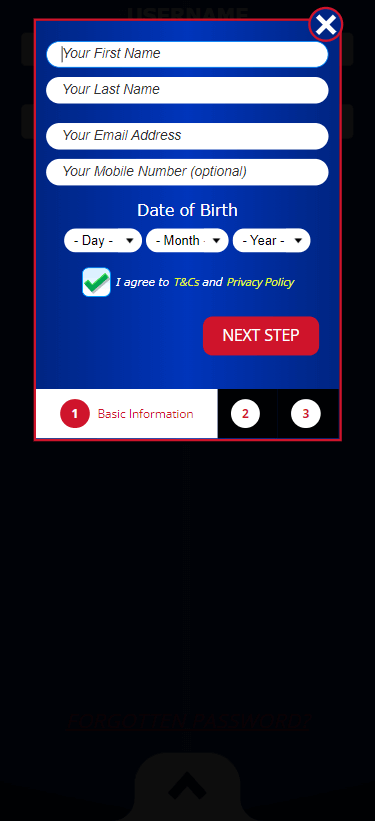 Spin Hill Casino Registration Steps: Image 1