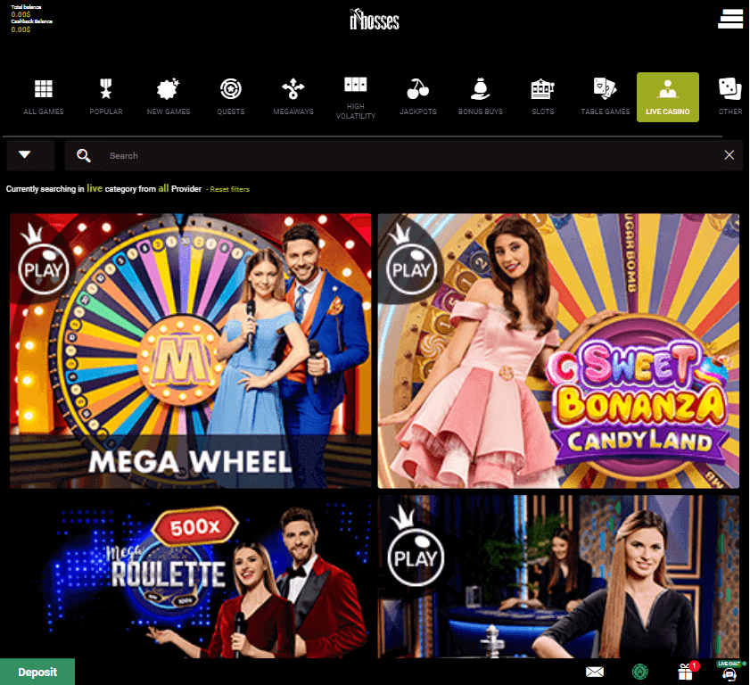 Dbosses Casino Desktop Preview 3