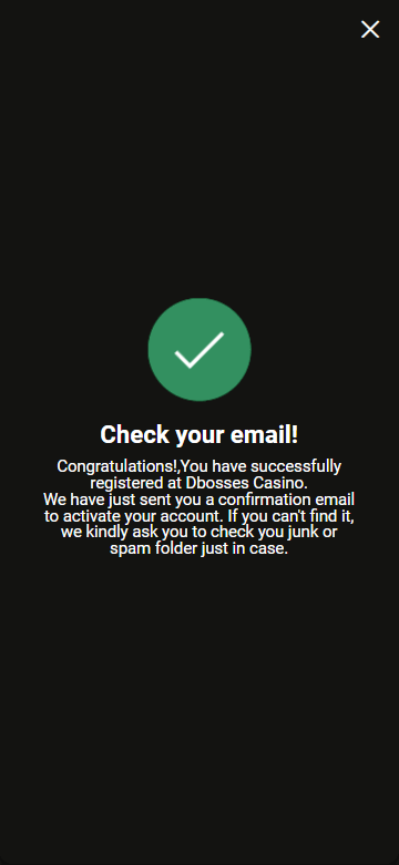 Dbosses Casino Signup Process Image 3
