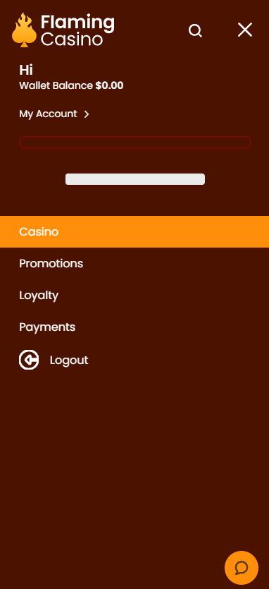 Flaming Casino Mobile Preview 2