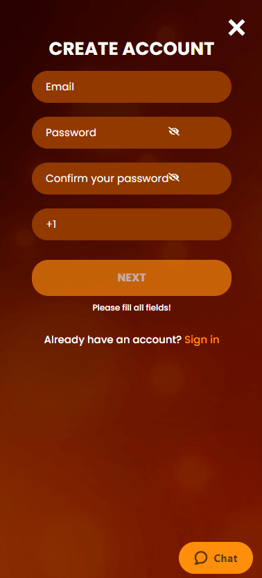 Visual Insights: Flaming Casino's Signup Process - Image 1