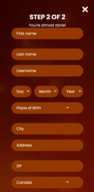 Visual Insights: Flaming Casino's Signup Process - Image 2