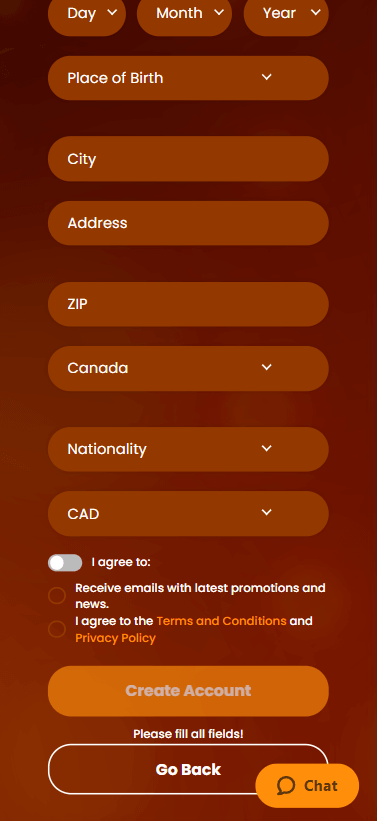 Visual Insights: Flaming Casino's Signup Process - Image 3