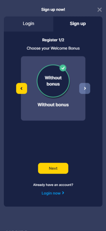 First look: BetCoco Casino's Registration Process Image 1