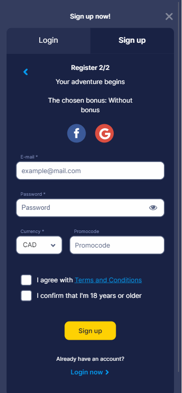 First look: BetCoco Casino's Registration Process Image 2