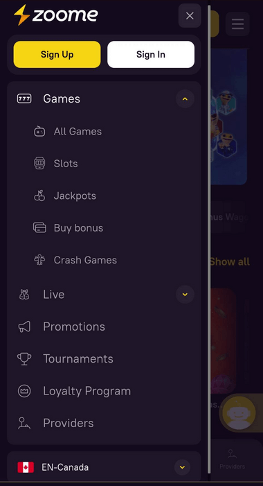 BGaming Casinos Mobile Preview 1