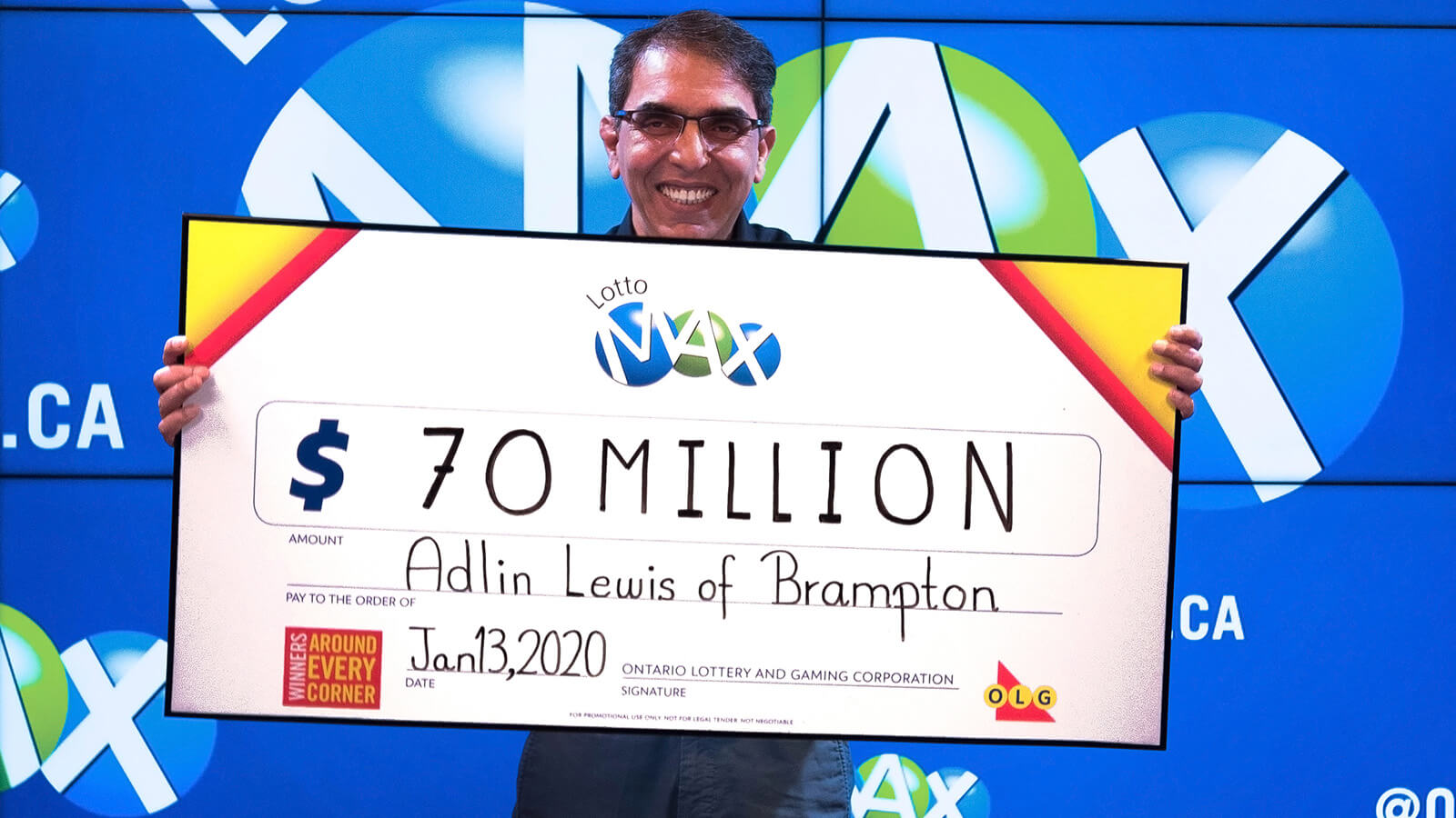 $70m Jackpot – Adlin Lewis