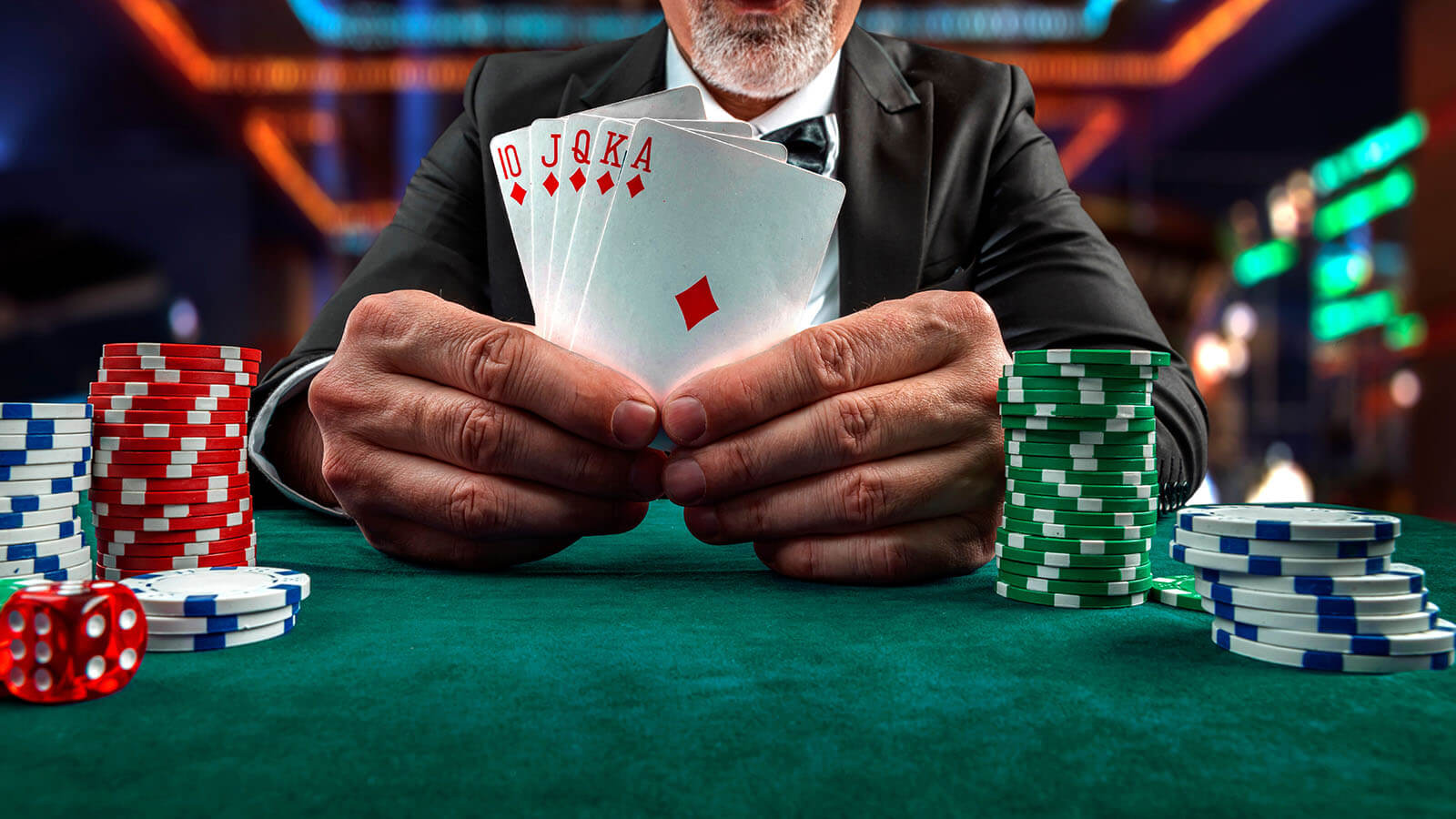 Retain straights or flushes in the high end, aiming for the top card in the low hand. Handle pairs by split guidelines.