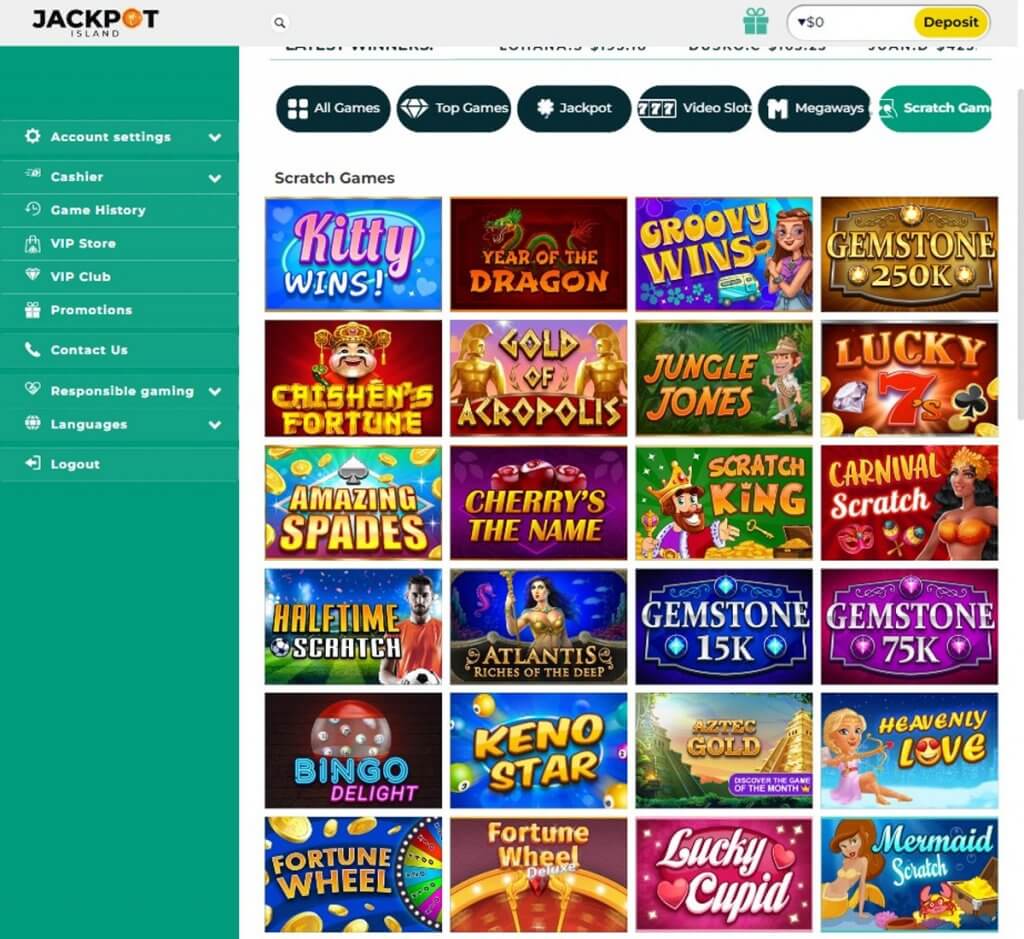 Desktop View 1: A Sneak Peek at Jackpot Island Casino