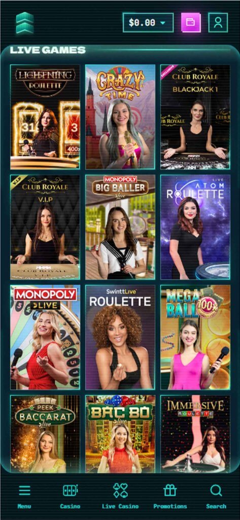 PowerUp Casino Mobile Preview 2