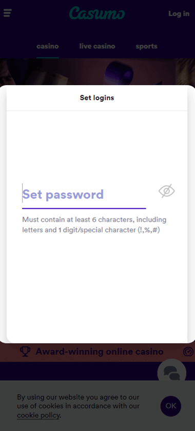 Visual Guide to the Casumo Casino Registration Process, Image 10.