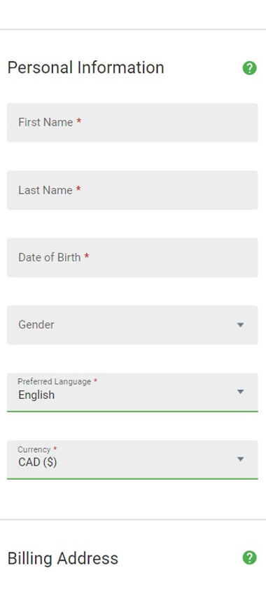 Illustration of Euro Palace Casino Registration Step 3