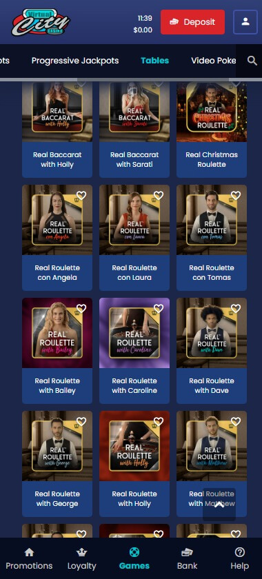 Virtual City Casino Mobile Preview 1