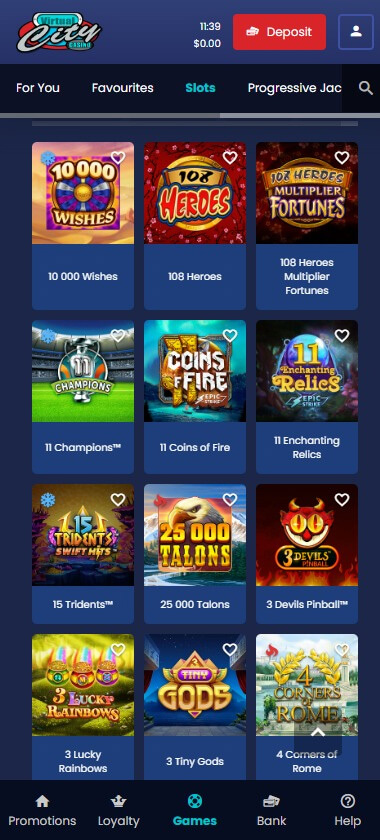 Virtual City Casino Mobile Preview 2