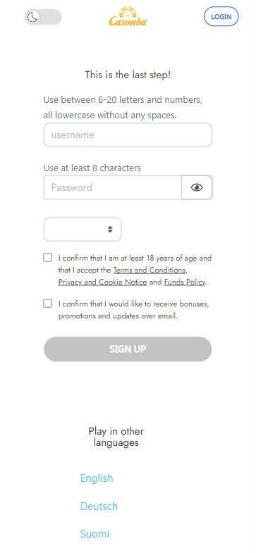 Step-by-step Image Guide to Casimba Registration Part 3