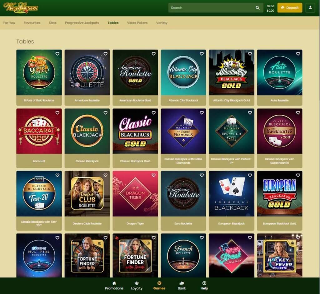 Vegas Country Casino Desktop Experience Insight 1
