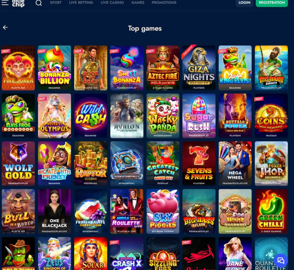 Bluechip Casino Desktop Preview 2