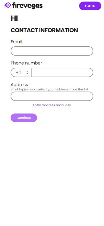 Check out visual guides on the FireVegas Casino registration!