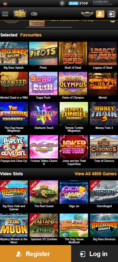 Videoslots Mobile Preview 1