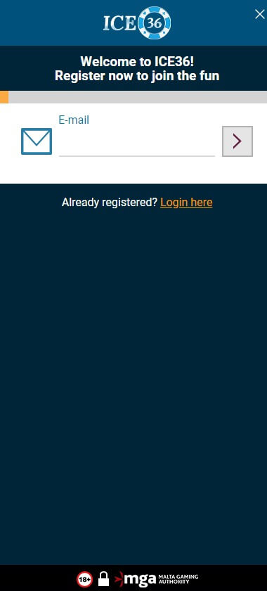 Ice36 Casino Registration Process Image 2